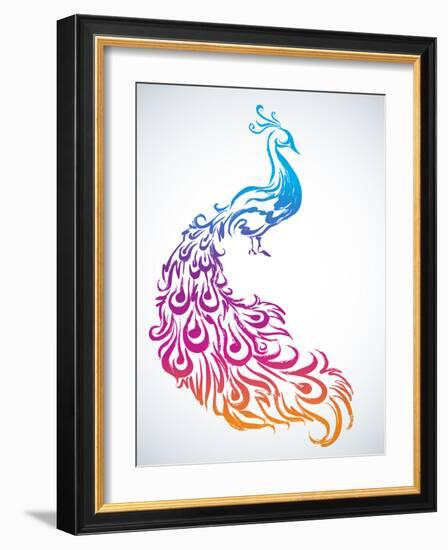 Diwali Peacock-yienkeat-Framed Photographic Print