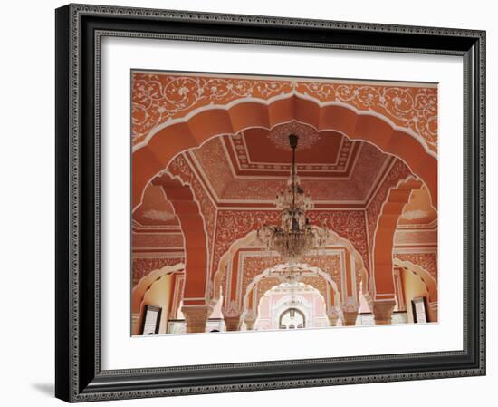 Diwan-I-Khas (Hall of Private Audience), City Palace, Jaipur, Rajasthan, India-Ian Trower-Framed Photographic Print