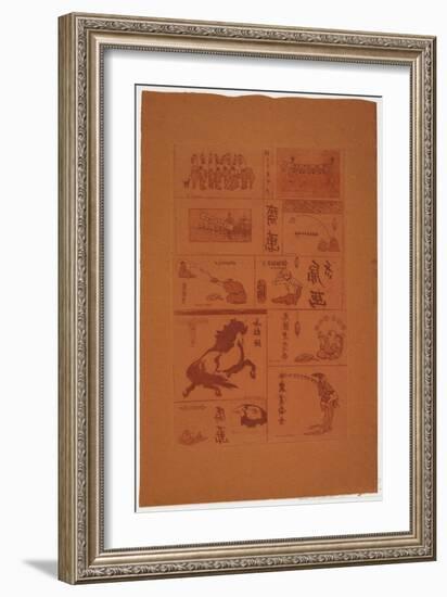 Dix Petits Sujets Japonais, C.1888-Henri-Charles Guérard-Framed Giclee Print