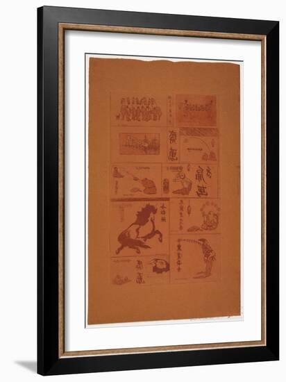 Dix Petits Sujets Japonais, C.1888-Henri-Charles Guérard-Framed Giclee Print