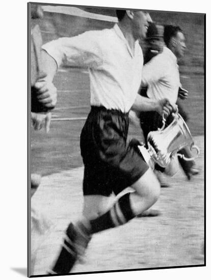 Dixie Dean, Everton Captain, with the F.A. Cup, 1933-null-Mounted Photographic Print