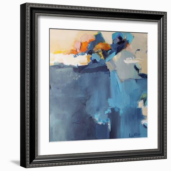 Dizzy at the Edge-Lina Alattar-Framed Art Print