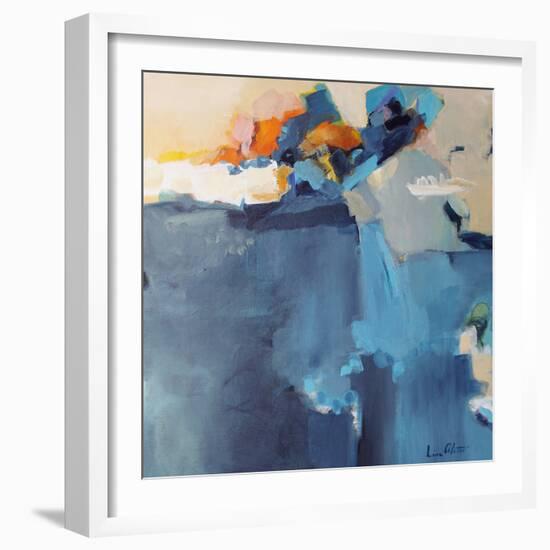 Dizzy at the Edge-Lina Alattar-Framed Art Print