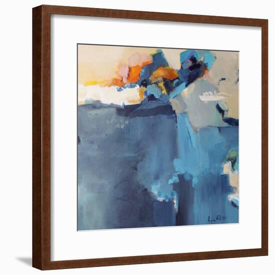 Dizzy at the Edge-Lina Alattar-Framed Art Print