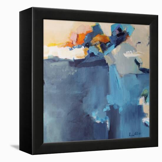 Dizzy at the Edge-Lina Alattar-Framed Stretched Canvas