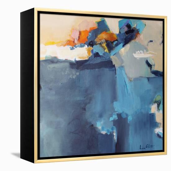 Dizzy at the Edge-Lina Alattar-Framed Stretched Canvas