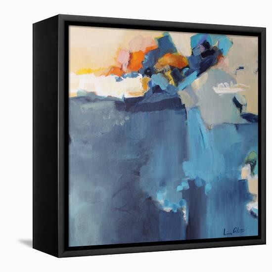Dizzy at the Edge-Lina Alattar-Framed Stretched Canvas