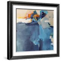 Dizzy at the Edge-Lina Alattar-Framed Art Print