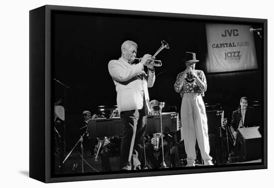 Dizzy Gillespie and Chuck Mangione, Royal Festival Hall, London, 1988-Brian O'Connor-Framed Premier Image Canvas