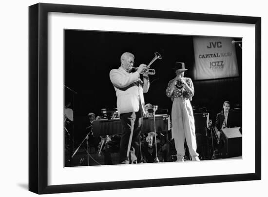 Dizzy Gillespie and Chuck Mangione, Royal Festival Hall, London, 1988-Brian O'Connor-Framed Photographic Print