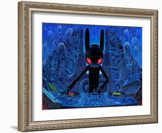 DJ BlackRabbit-Aaron Jasinski-Framed Art Print