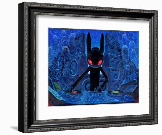 DJ BlackRabbit-Aaron Jasinski-Framed Premium Giclee Print