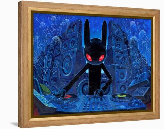 DJ BlackRabbit-Aaron Jasinski-Framed Stretched Canvas