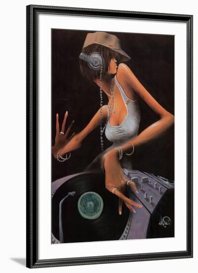 DJ Free-David Garibaldi-Framed Art Print