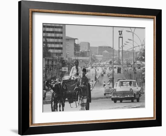 Djakarta's Main Avenue, Busy with Traffic-null-Framed Photographic Print