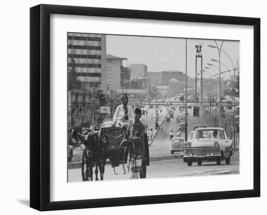 Djakarta's Main Avenue, Busy with Traffic-null-Framed Photographic Print