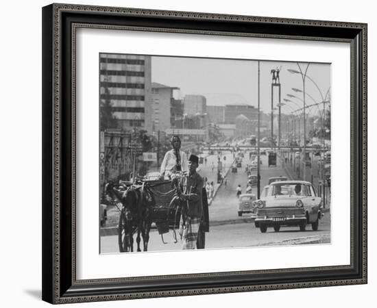 Djakarta's Main Avenue, Busy with Traffic-null-Framed Photographic Print