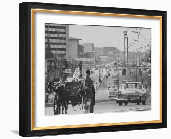 Djakarta's Main Avenue, Busy with Traffic-null-Framed Photographic Print