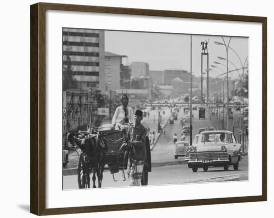 Djakarta's Main Avenue, Busy with Traffic-null-Framed Photographic Print