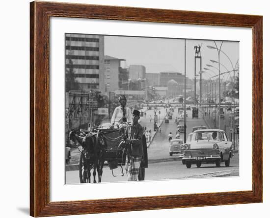 Djakarta's Main Avenue, Busy with Traffic-null-Framed Photographic Print