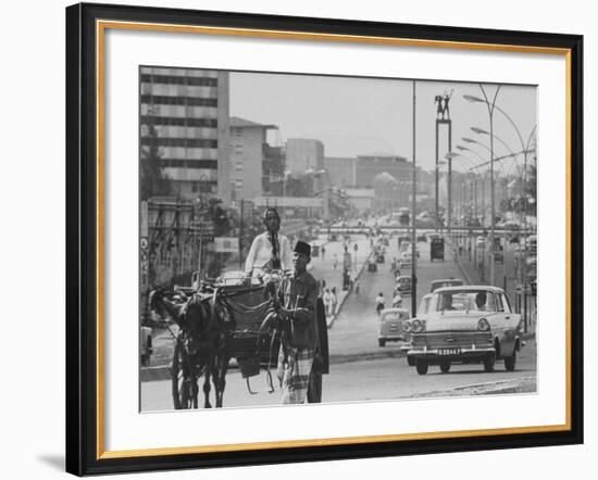Djakarta's Main Avenue, Busy with Traffic-null-Framed Photographic Print