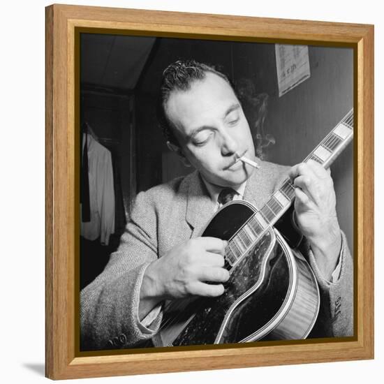 Django Reinhardt at the Aquarium in New York City, 1946-William Paul Gottlieb-Framed Premier Image Canvas