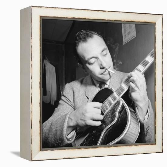 Django Reinhardt at the Aquarium in New York City, 1946-William Paul Gottlieb-Framed Premier Image Canvas