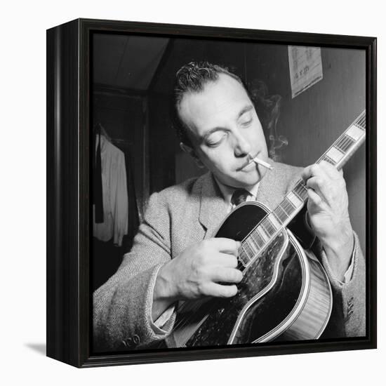 Django Reinhardt at the Aquarium in New York City, 1946-William Paul Gottlieb-Framed Premier Image Canvas