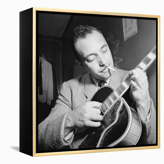 Django Reinhardt at the Aquarium in New York City, 1946-William Paul Gottlieb-Framed Premier Image Canvas