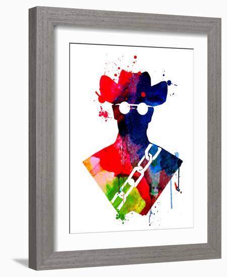 Django Watercolor-Lora Feldman-Framed Art Print