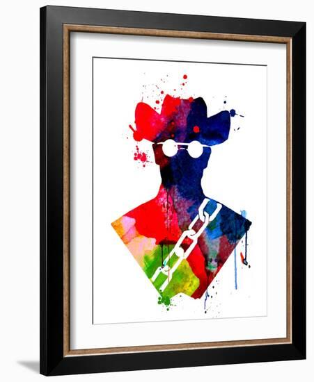 Django Watercolor-Lora Feldman-Framed Art Print