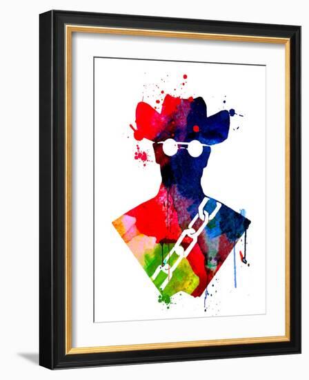 Django Watercolor-Lora Feldman-Framed Art Print