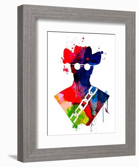 Django Watercolor-Lora Feldman-Framed Premium Giclee Print