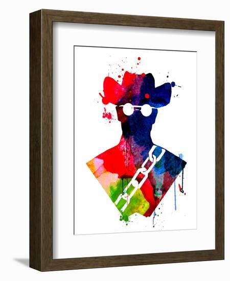 Django Watercolor-Lora Feldman-Framed Premium Giclee Print