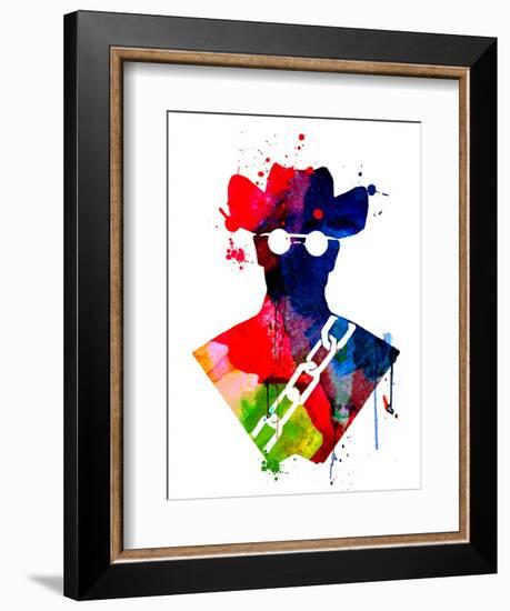 Django Watercolor-Lora Feldman-Framed Premium Giclee Print