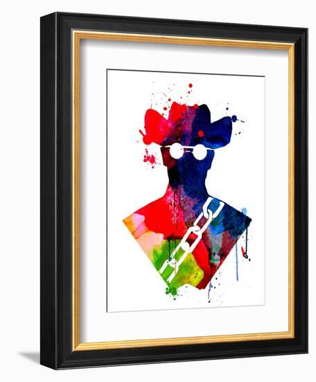 Django Watercolor-Lora Feldman-Framed Premium Giclee Print