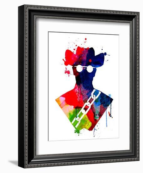 Django Watercolor-Lora Feldman-Framed Art Print