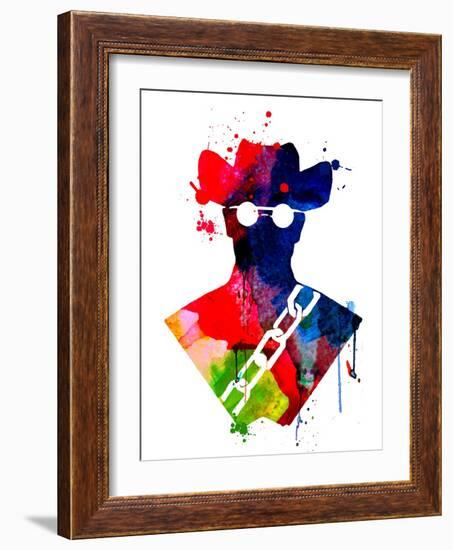 Django Watercolor-Lora Feldman-Framed Art Print