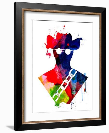 Django Watercolor-Lora Feldman-Framed Art Print