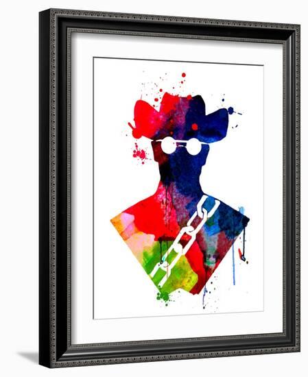 Django Watercolor-Lora Feldman-Framed Art Print