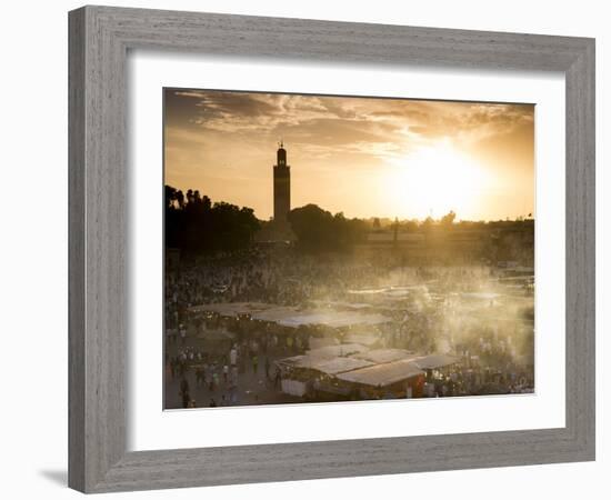 Djemaa El Fna Square (Jemaa El Fna)-Stephen Studd-Framed Photographic Print