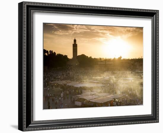 Djemaa El Fna Square (Jemaa El Fna)-Stephen Studd-Framed Photographic Print