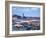 Djemma El Fna Square and Koutoubia Mosque at Dusk, Marrakech, Morrocco, North Africa, Africa-John Miller-Framed Photographic Print