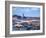 Djemma El Fna Square and Koutoubia Mosque at Dusk, Marrakech, Morrocco, North Africa, Africa-John Miller-Framed Photographic Print