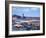 Djemma El Fna Square and Koutoubia Mosque at Dusk, Marrakech, Morrocco, North Africa, Africa-John Miller-Framed Photographic Print