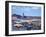 Djemma El Fna Square and Koutoubia Mosque at Dusk, Marrakech, Morrocco, North Africa, Africa-John Miller-Framed Photographic Print