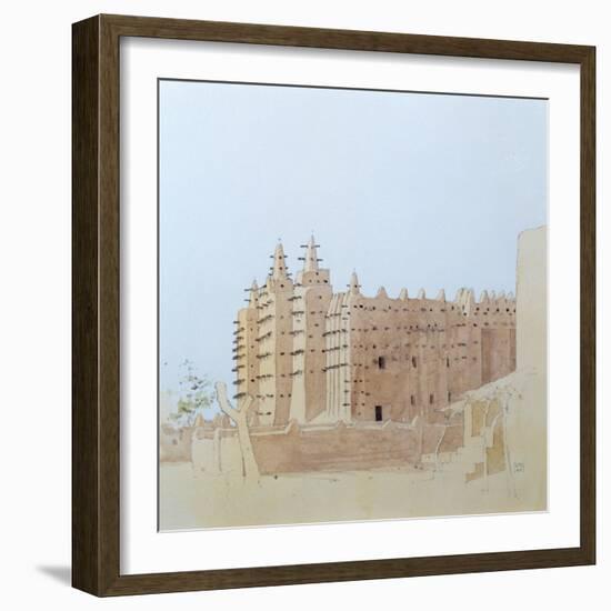 Djenne (Mali) Grande Mosquee, Tuesday, 2000-Charlie Millar-Framed Giclee Print