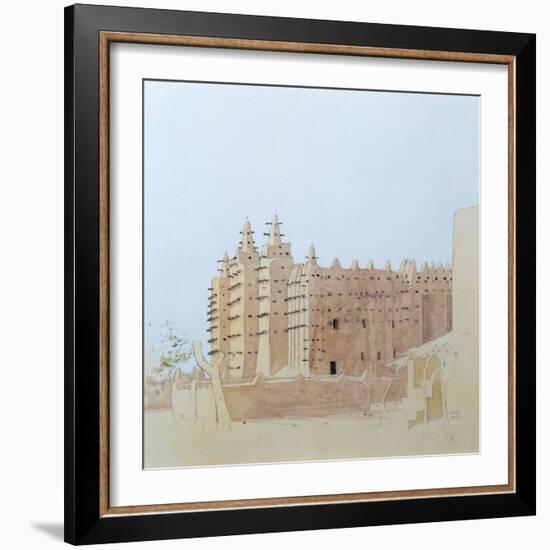 Djenne (Mali) Grande Mosquee, Tuesday, 2000-Charlie Millar-Framed Giclee Print