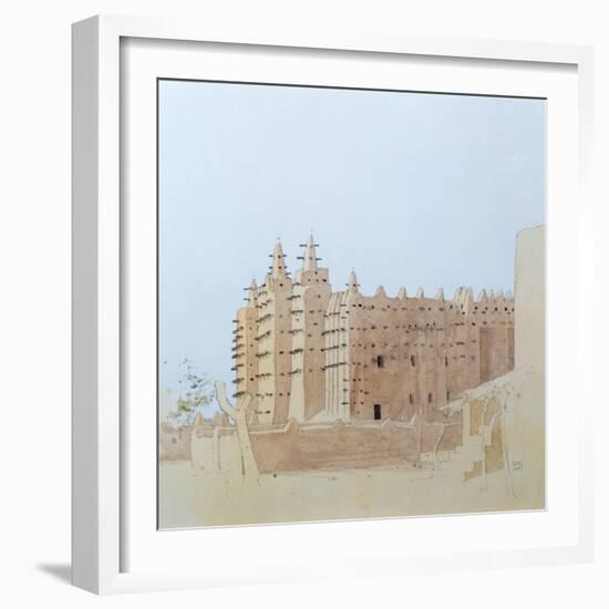 Djenne (Mali) Grande Mosquee, Tuesday, 2000-Charlie Millar-Framed Giclee Print