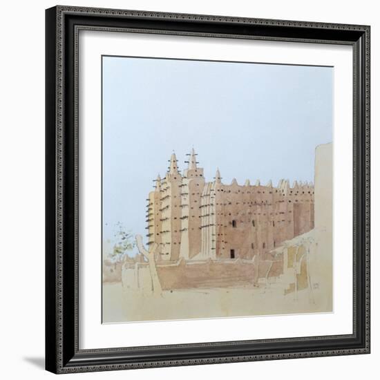 Djenne (Mali) Grande Mosquee, Tuesday, 2000-Charlie Millar-Framed Giclee Print